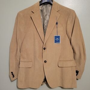 NEW Dockers Curdoroy Sport Coat Jacket Size 42S 100% COTTON.